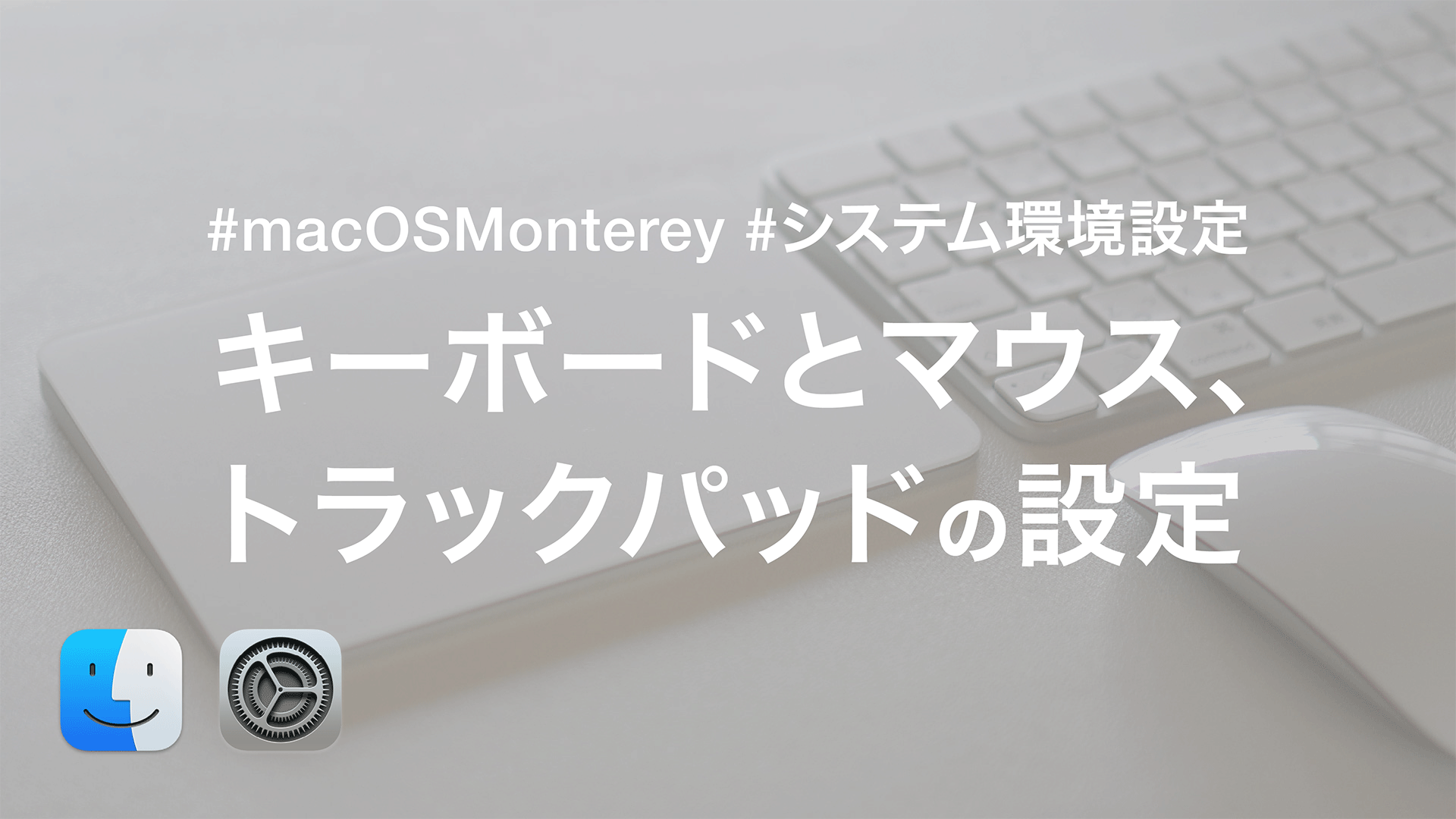 キーボードとマウス、トラックパッドの設定｜macOS Montereyの環境設定【おすすめ設定】 | CreativeNeoTokyo
